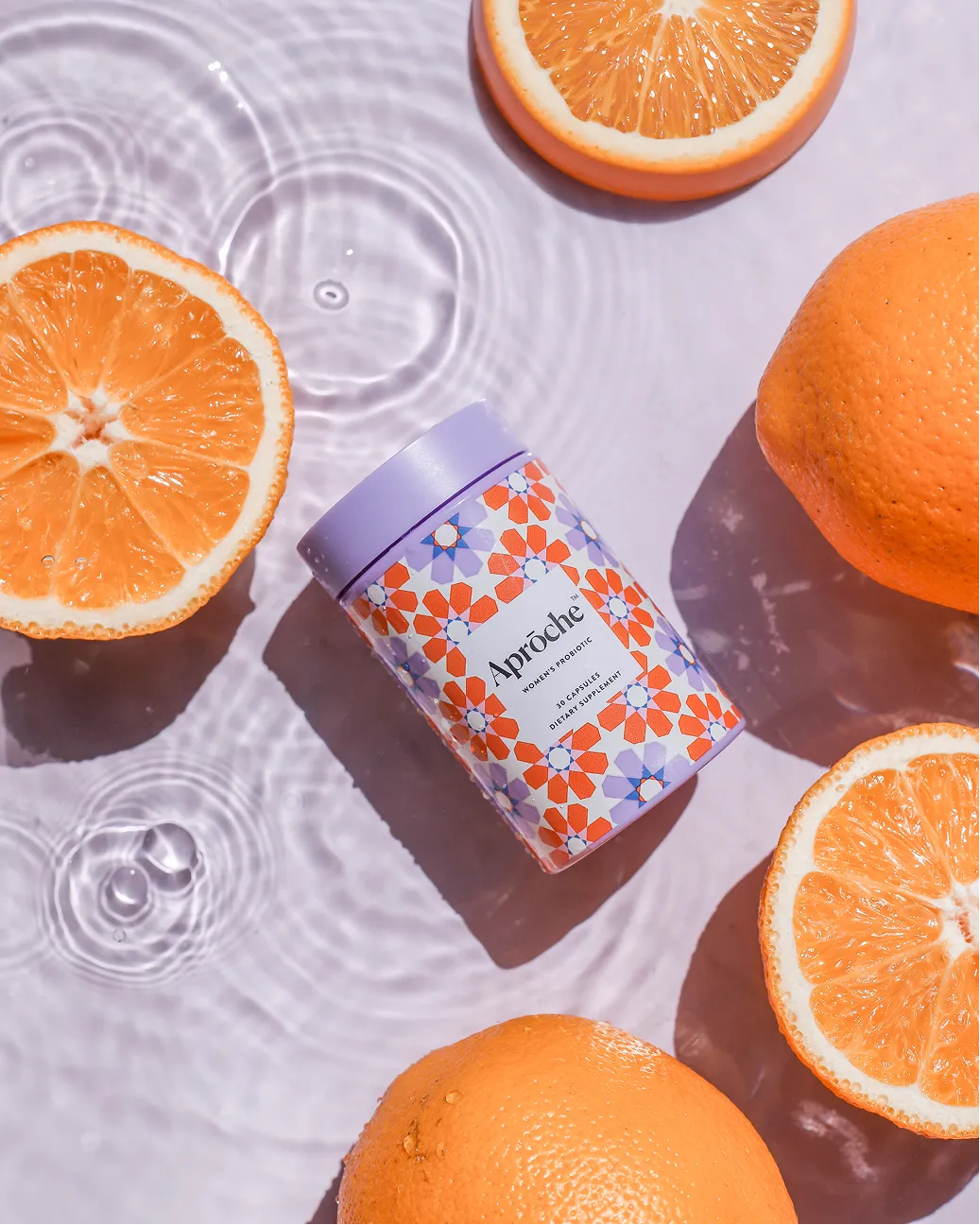 Aprōche product with oranges